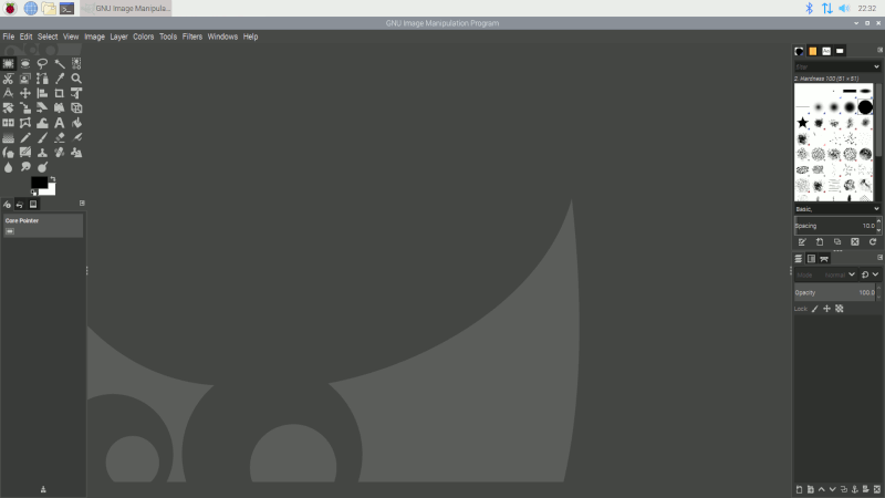 GIMP on Raspbian Buster 20190710