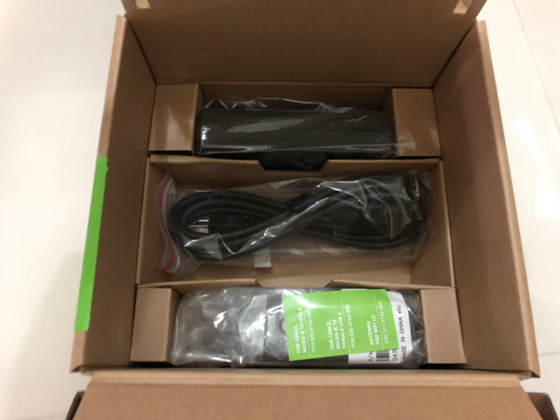 Inner compartment of box of Nvidia Jetson TX2 developer kit