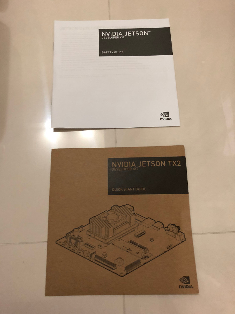 Nvidia Jetson TX2 developer kit safety guide and quick start guide