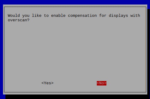 Raspbian Stretch 20181113 with no selected for would you like to compensate displays with overscan