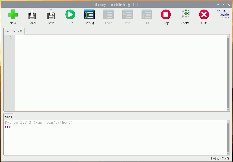 Thonny IDE on Raspberry Pi OS 20200410