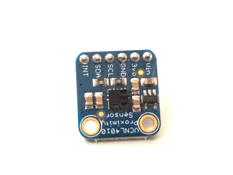 VCNL4010 Proximity/Light sensor with GPIO pins soldered on it