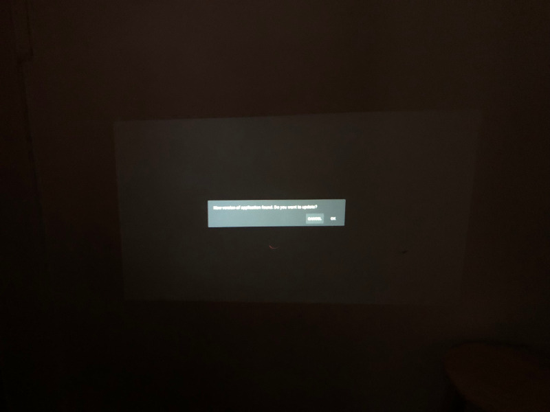 choosing not to update Netflix app on chinese projector