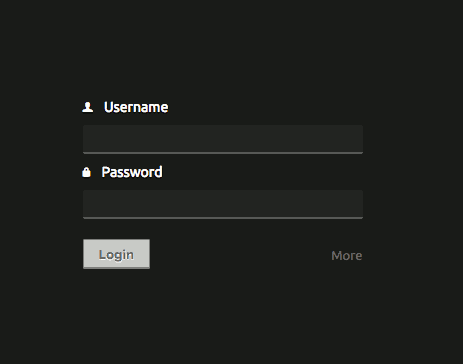 Codiad v2.8.4 login screen