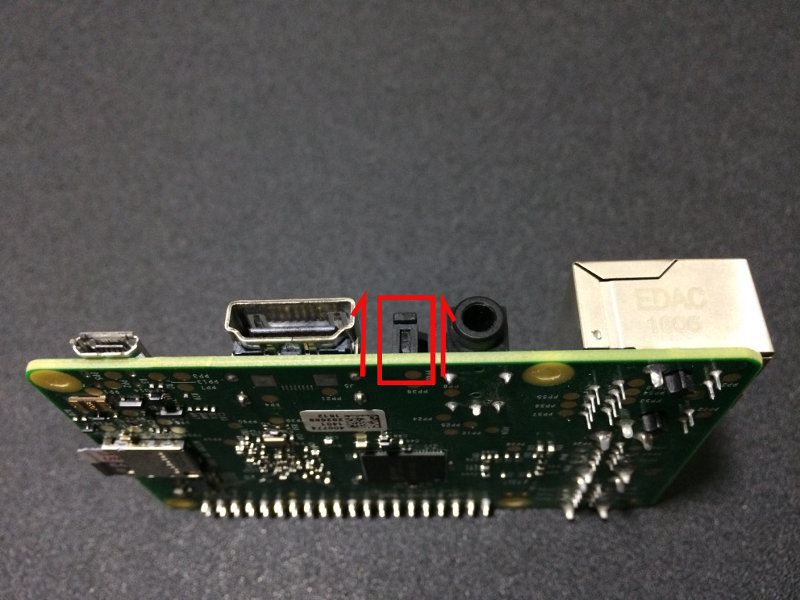 Direction to loosen Camera connector on Raspberry Pi 3 board