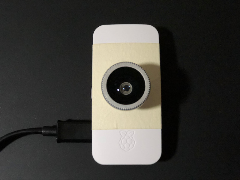 Fisheye lens on Raspberry Pi Zero W Official case camera lid