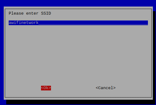 raspi-config on Raspbian Stretch 20181113 asking for SSID of the Wi-fi network to connect to