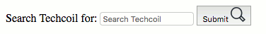 Techcoil search box as at 20180616 without css