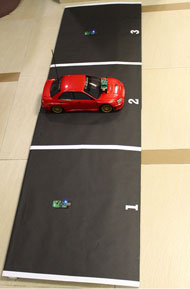 Find Your Car System mini carpark environment