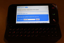 Using n97 mini to search for car Using n97 mini to search for car