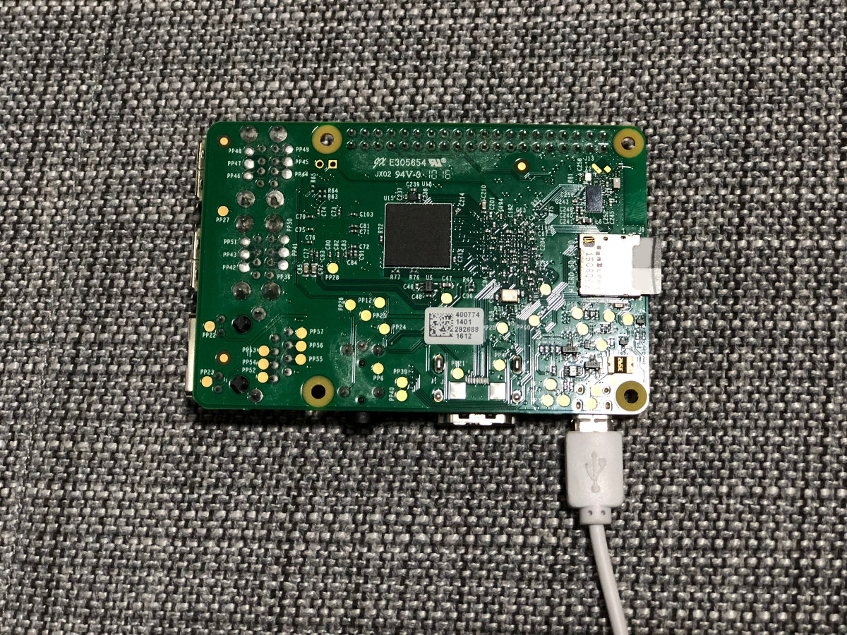 Raspberry Pi 3 minimal hardware setup