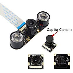 Kuman for Raspberry PI Camera Module 5MP 1080p OV5647 Sensor HD Video Webcam Supports Night Vision SC15