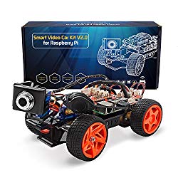 SunFounder Raspberry Pi Smart Video Car Kit V2.0 Block Based Graphical Visual Programming Language Remote Control by UI on Windows Mac and Web Browser Electronic Toy with Detail Manual