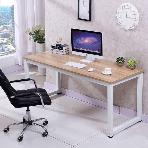 CHEFJOY Computer Desk PC Laptop Table Wood Work-Station