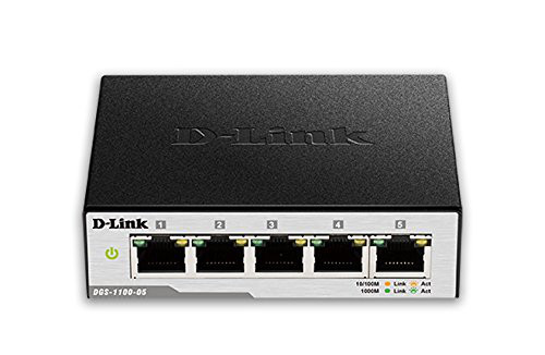 D-Link 5-Port EasySmart Gigabit Ethernet Switch (DGS-1100-05)