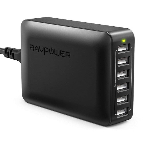 RAVPower 60W 12A 6-Port USB Charger