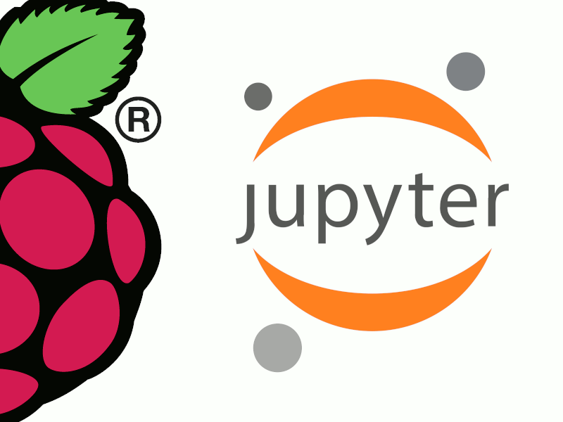 Raspberry Pi logo with Jupyter logo